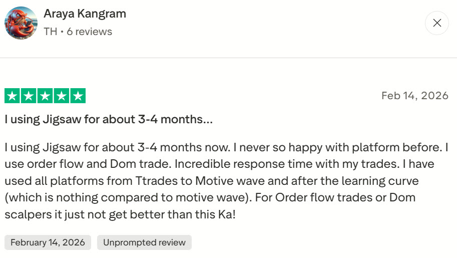 New Testimonial3 Jigsaw Trading Trustpilot Testimonial 3